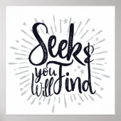 Suchen & Sie finden Gospel Redewendungen Kunst Poster (Vorne)