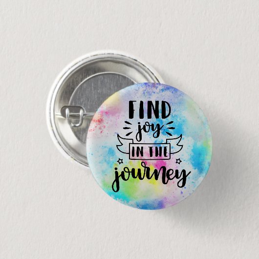 Suchen Sie Freude auf der Reise-Schaltfläche Button (Vorne & Hinten)