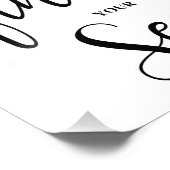 Suchen Sie Ihr Sitzhochzeitzeichen Fotodruck (Ecke)