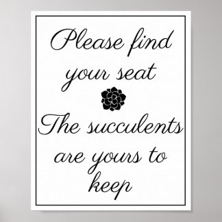 Suchen Sie Ihr Sitzzeichen Poster