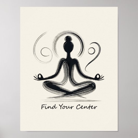 Suchen Sie Ihr Zentrum Poster (Vorne)