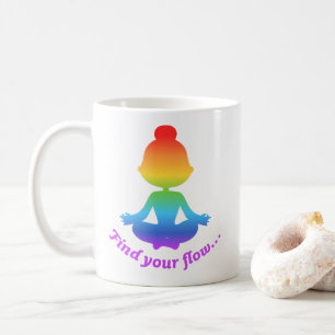 Suchen Sie Ihre Flow-Tasse (Regenbogen) Kaffeetasse