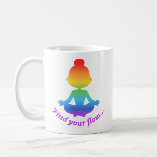 Suchen Sie Ihre Flow-Tasse (Regenbogen) Kaffeetasse (Links)