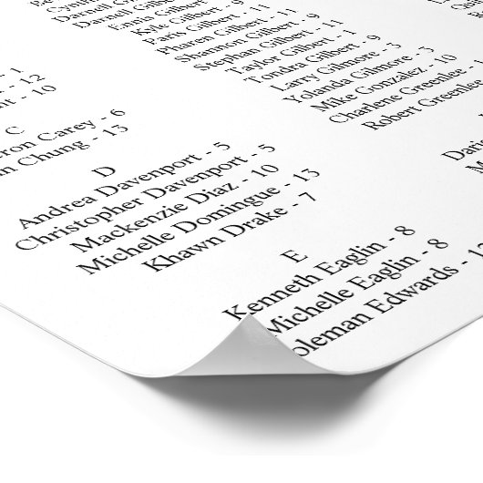 Suchen Sie Ihre Sitzplatine Poster (Ecke)