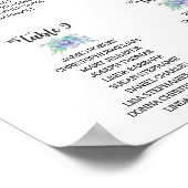 Suchen Sie Ihre Tischnummer - Sitzkarte Poster (Ecke)