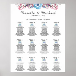 Suchen Sie Ihre Tischnummer - Sitzkarte Poster