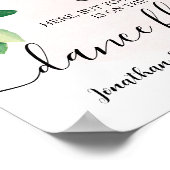 Suchen Sie Ihren Sitzplatz Hochzeitsempfang Lemons Poster (Ecke)