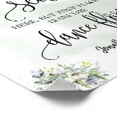 Suchen Sie Ihren Sitzplatz Schild Hochzeitsempfang (Ecke)