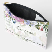 Suchen Sie mich mit Ihrem ganzen Herzen, floral pe Zubehörtasche (Offen)