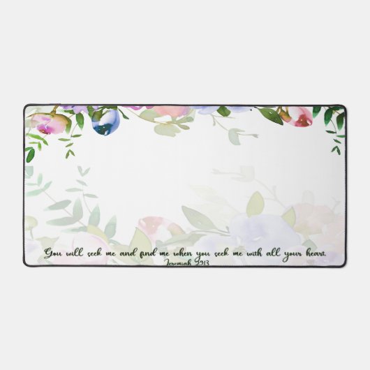 Suchen Sie mich nach Blumenschrift Schreibtischunterlage (Vorderseite)