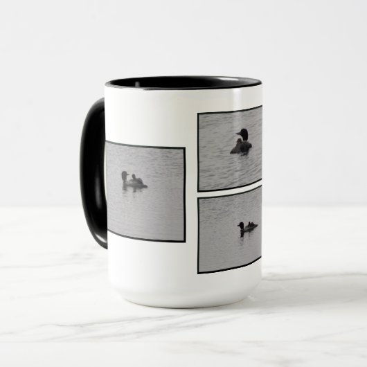 Suchen Sie mit Baby auf der Rückseite Tasse (Vorderseite Links)