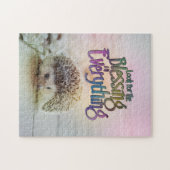 Suchen Sie nach dem Segen-Igels-motivierend Zitat Puzzle (Horizontal)