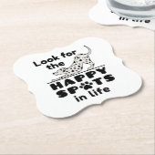 Suchen Sie nach den glücklichen Spots in Life Dalm Untersetzer (angewinkelt)