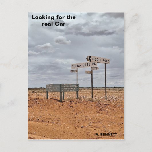 Suchen Sie nach der richtigen Zentralbank Postkarte (Vorderseite)