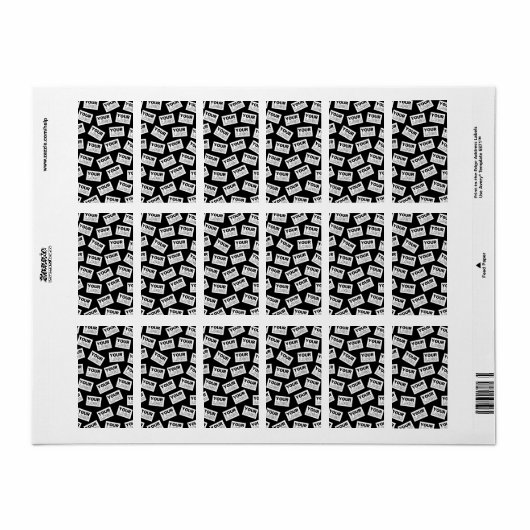 Suchen Sie nach Ihrem Logo oder nach einem beliebi Adressaufkleber (Vorne)