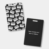 Suchen Sie nach Ihrem Logo oder nach einem beliebi Ausweis (Vorder- & Rückseite)