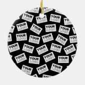 Suchen Sie nach Ihrem Logo oder nach einem beliebi Keramik Ornament (Hinten)