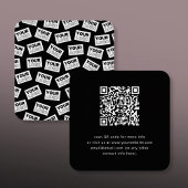 Suchen Sie nach Ihrem Logo oder nach einem beliebi Quadratische Visitenkarte