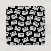 Suchen Sie nach Ihrem Logo oder nach einem beliebi Quadratische Visitenkarte (Vorderseite)