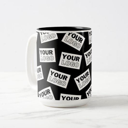 Suchen Sie nach Ihrem Logo oder nach einem beliebi Zweifarbige Tasse (Vorderseite Links)