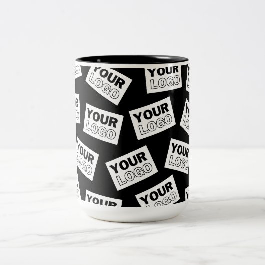 Suchen Sie nach Ihrem Logo oder nach einem beliebi Zweifarbige Tasse (Mittel)