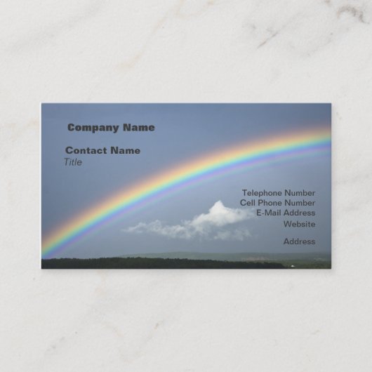 Suchen Sie nach Rainbow Business Cards Visitenkarte (Vorderseite)