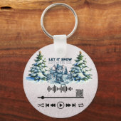 Suchen Sie nach , Schlüsselanhänger "Let it Snow" (Vorderseite)