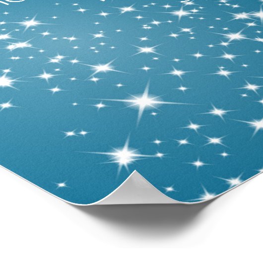 Suchen Sie nach Sternen, wenn dunkles inspirierend Poster (Ecke)