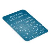 Suchen Sie nach Sternen, wenn dunkles Zitat Inspir Magnet (Rechte Seite)