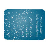 Suchen Sie nach Sternen, wenn dunkles Zitat Inspir Magnet (Horizontal)