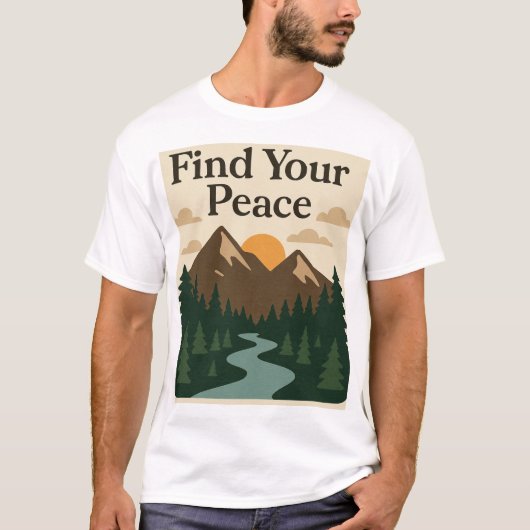 Suchen Sie Ruhe T-Shirt (Vorderseite)