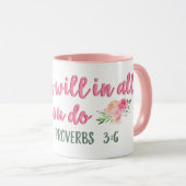 Suchen Sie seinen Willen in allem, was Sie tun Spr Tasse (VorderseiteRechts)