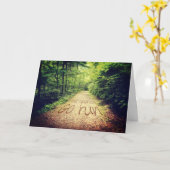 Suchen Sie selbst führen Sie inspirierende Running Karte (Gelbe Blume)