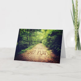 Suchen Sie selbst führen Sie inspirierende Running Karte