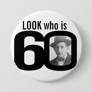 Suchen Sie, wer 60 Foto Schwarz-Weiß-Taste/Abzeich Button