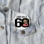 Suchen Sie, wer 60 Foto Schwarz-Weiß-Taste/Abzeich Button (Beispiel)