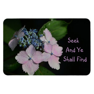 Suchen und du wirst Floral finden Magnet