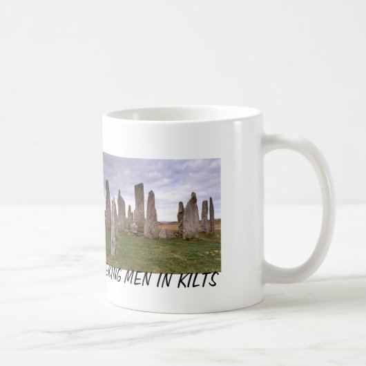 "Suchende Männer in den Kilts" Kaffee-Tasse Kaffeetasse (Rechts)