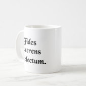 Suchendes Verständnis des Glaubens Kaffeetasse (Vorderseite Links)