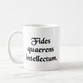Suchendes Verständnis des Glaubens Kaffeetasse (Links)