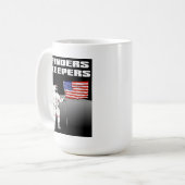Sucher-Wächter-Mond-lustige Tasse (Vorderseite Links)