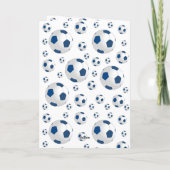 Suchkarte für Fußball Feiertagskarte (Rückseite)