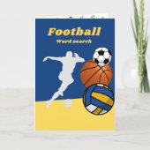 Suchkarte für Fußball Feiertagskarte (Vorderseite)