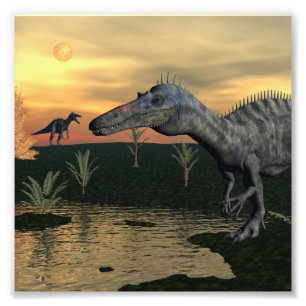 Suchomimus dinosaurier - 3D rendern Fotodruck
