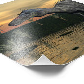 Suchomimus dinosaurier - 3D rendern Fotodruck (Ecke)