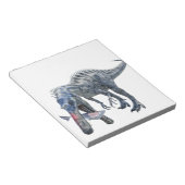 Suchomimus Dinosaurier aß einen Hai Notizblock (angewinkelt)