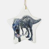 Suchomimus Dinosaurier, der einen Haifisch isst Keramik Ornament (Rechts)