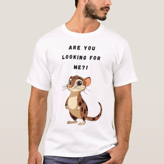 Suchst du nach mir?! Funny Cat T-Shirt (Vorderseite)
