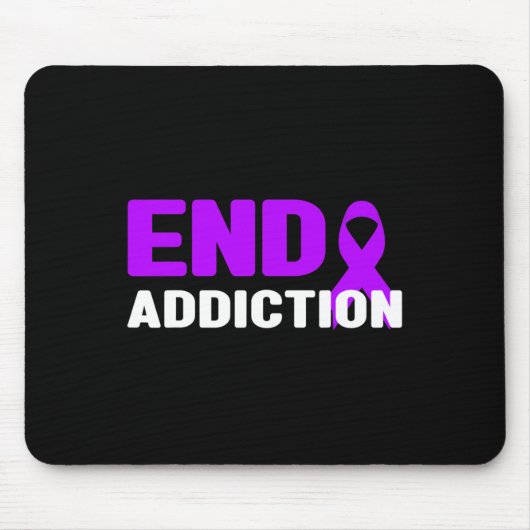 Sucht beenden - Suchtbewusstsein Mousepad (Vorne)