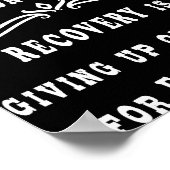 Sucht gibt alles für eine Sache auf Poster (Ecke)